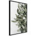 Wall Poster Happy Kiss - leafy plant with flowers on a gray background 130742 additionalThumb 13