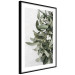 Wall Poster Happy Kiss - leafy plant with flowers on a gray background 130742 additionalThumb 8