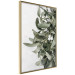 Wall Poster Happy Kiss - leafy plant with flowers on a gray background 130742 additionalThumb 14