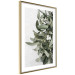 Wall Poster Happy Kiss - leafy plant with flowers on a gray background 130742 additionalThumb 9