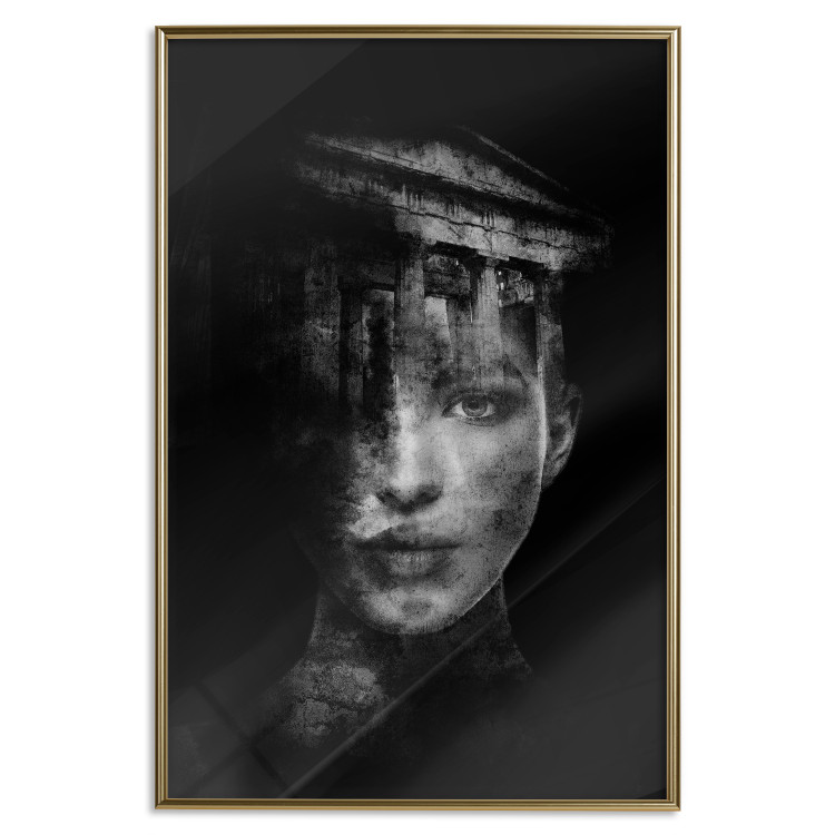 Wall Poster Feminine Architecture - portrait of a female face in an abstract motif 131842 additionalImage 21