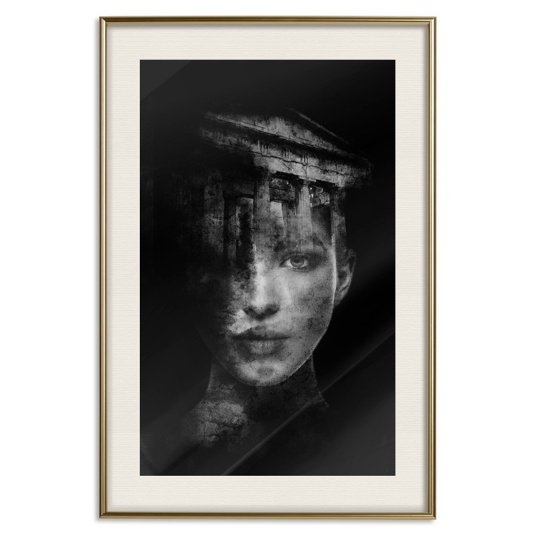 Wall Poster Feminine Architecture - portrait of a female face in an abstract motif 131842 additionalImage 20