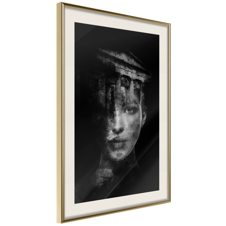 Wall Poster Feminine Architecture - portrait of a female face in an abstract motif 131842 additionalImage 3