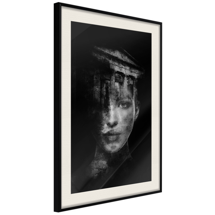 Wall Poster Feminine Architecture - portrait of a female face in an abstract motif 131842 additionalImage 2