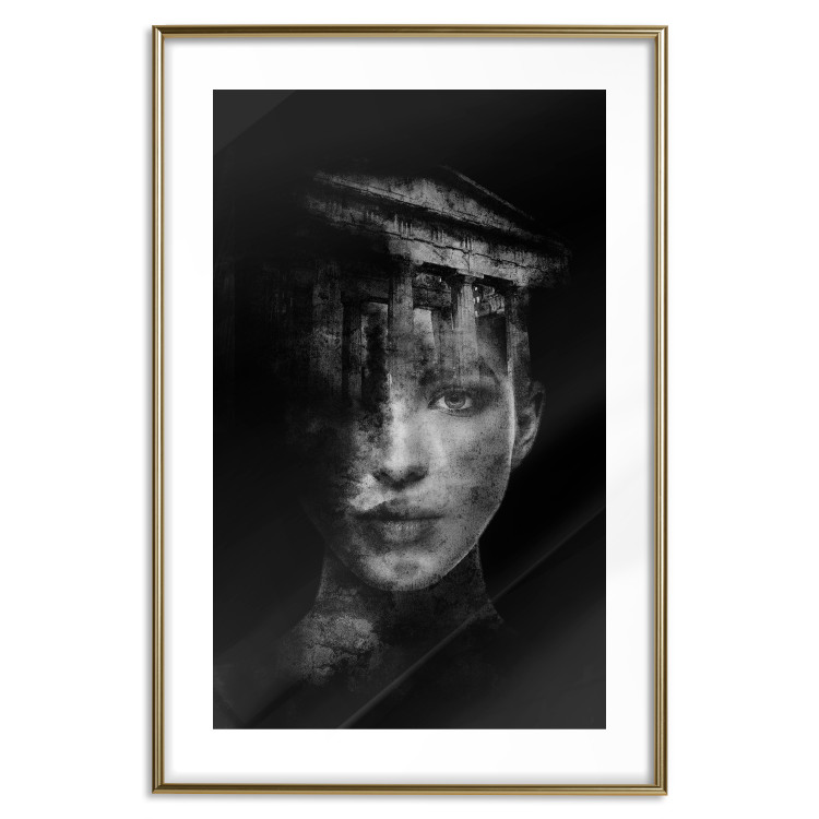 Wall Poster Feminine Architecture - portrait of a female face in an abstract motif 131842 additionalImage 16