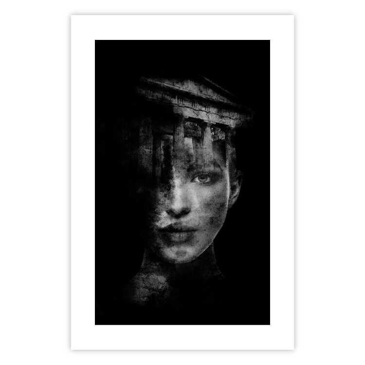 Wall Poster Feminine Architecture - portrait of a female face in an abstract motif 131842 additionalImage 25