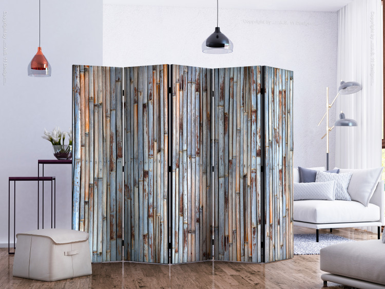 Room Divider Asian History II (5-piece) - background with brownish-gray bamboo 132742 additionalImage 2