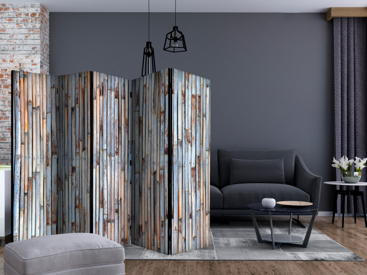 Room Divider Asian History II (5-piece) - background with brownish-gray bamboo 132742 additionalImage 4