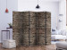 Room Divider Screen Old Brick II (5-piece) - industrial background in shades of brown 132842 additionalThumb 2