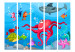Room Divider Octopus and Shark II (5-piece) - colorful seascape 133442 additionalThumb 3