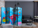 Room Divider Octopus and Shark II (5-piece) - colorful seascape 133442 additionalThumb 4