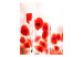 Folding Screen Sleepy Poppy's Land - landscape of red poppy flowers on a white background 133942 additionalThumb 3