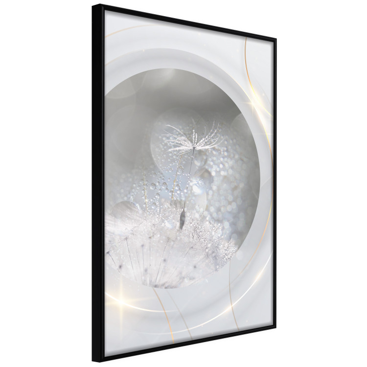 Wall Poster Purification - dandelion flowers and golden details in abstract style 134442 additionalImage 13