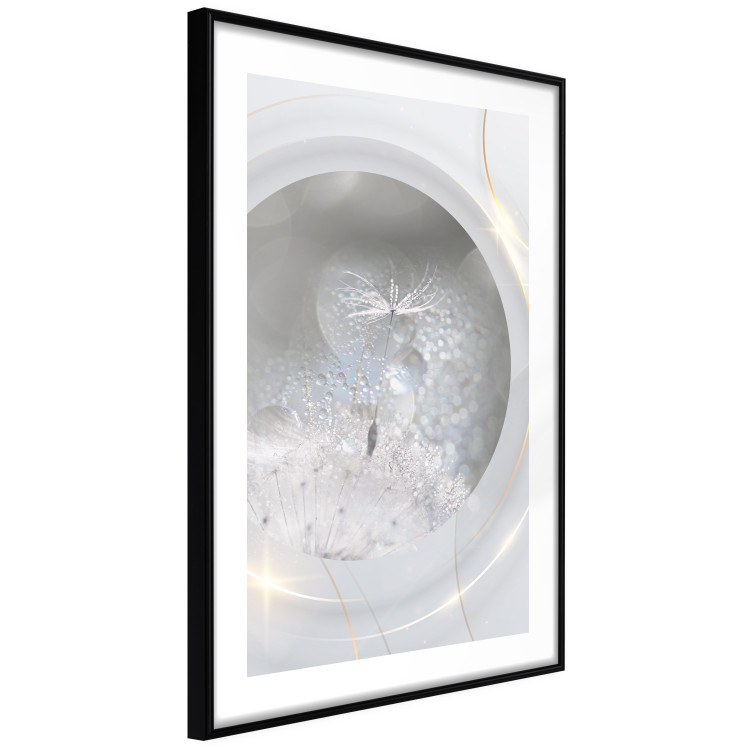 Wall Poster Purification - dandelion flowers and golden details in abstract style 134442 additionalImage 8