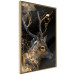 Wall Poster Deer's Treasure - abstract deer amid golden details on a black background 134742 additionalThumb 12