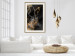 Wall Poster Deer's Treasure - abstract deer amid golden details on a black background 134742 additionalThumb 22