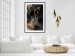 Wall Poster Deer's Treasure - abstract deer amid golden details on a black background 134742 additionalThumb 23