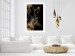 Wall Poster Deer's Treasure - abstract deer amid golden details on a black background 134742 additionalThumb 10