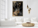 Wall Poster Deer's Treasure - abstract deer amid golden details on a black background 134742 additionalThumb 8