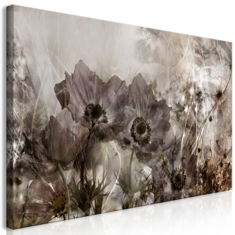 Large canvas print Anemones in Sepia II [Large Format] 134942 additionalImage 2