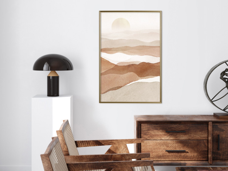 Wall Poster Desert Lightness - landscape of hot sands against a sunset backdrop 136042 additionalImage 21