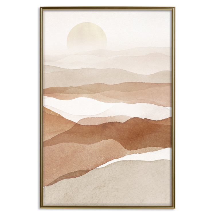 Wall Poster Desert Lightness - landscape of hot sands against a sunset backdrop 136042 additionalImage 9