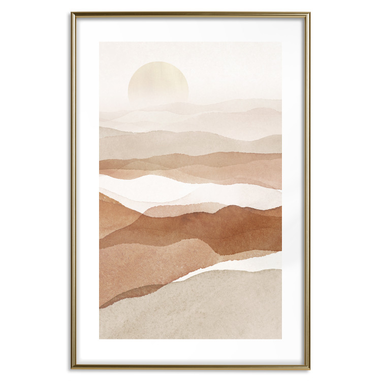 Wall Poster Desert Lightness - landscape of hot sands against a sunset backdrop 136042 additionalImage 13