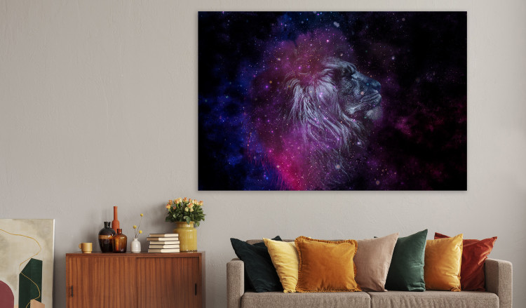 Large canvas print Cosmic Lion [Large Format] 136342 additionalImage 5
