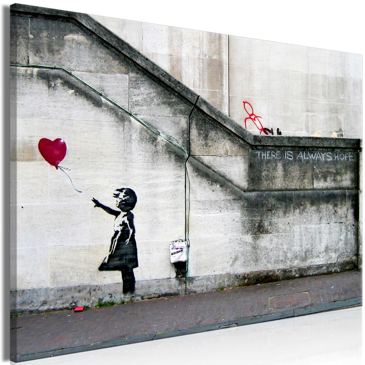 Large canvas print Girl With a Balloon by Banksy [Large Format] 136442 additionalImage 2