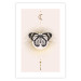 Wall Poster Butterfly's Secret - black and white insect against pink and golden sun 136542 additionalThumb 10