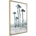 Poster Palms in the Wind - beach landscape with large palms on a light background 137842 additionalThumb 8