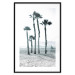 Poster Palms in the Wind - beach landscape with large palms on a light background 137842 additionalThumb 20