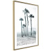 Poster Palms in the Wind - beach landscape with large palms on a light background 137842 additionalThumb 2