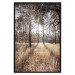 Poster Straight into Love - landscape of a forest and trees against a rising sun 138042 additionalThumb 18