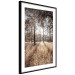 Poster Straight into Love - landscape of a forest and trees against a rising sun 138042 additionalThumb 5