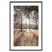 Poster Straight into Love - landscape of a forest and trees against a rising sun 138042 additionalThumb 17