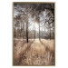 Poster Straight into Love - landscape of a forest and trees against a rising sun 138042 additionalThumb 18