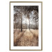Poster Straight into Love - landscape of a forest and trees against a rising sun 138042 additionalThumb 15