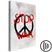Canvas Art Print Stop War (1-piece) Vertical - symbol and red English text 142442 additionalThumb 6
