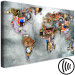 Canvas Print World Map Mosaic (1-piece) Wide - colorful abstraction 143042 additionalThumb 6