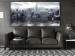 Canvas Print Silver New York (1-piece) Wide - architecture of a big city 143142 additionalThumb 3