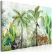 Canvas Wilderness - Tall Palm Trees and Animals in a Tropical Jungle 146442 additionalThumb 2