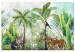 Canvas Wilderness - Tall Palm Trees and Animals in a Tropical Jungle 146442