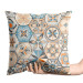 Decorative Velor Pillow Oriental hexagons - a motif inspired by patchwork ceramics 147142 additionalThumb 2