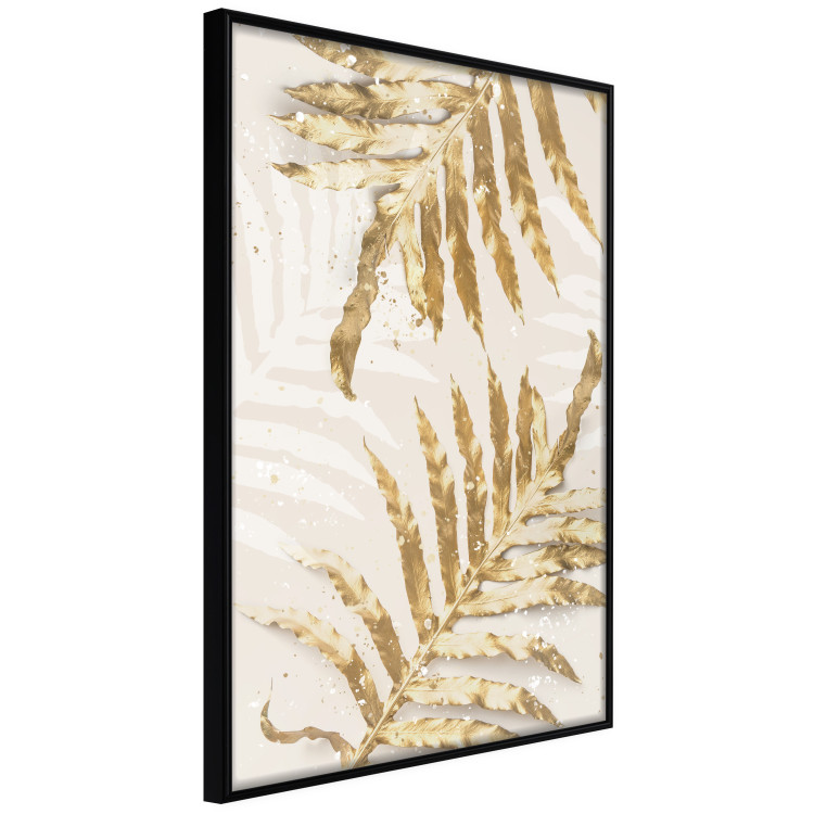 Poster Golden Elegant Leaves - Plants With a Festive Atmosphere 148042 additionalImage 17