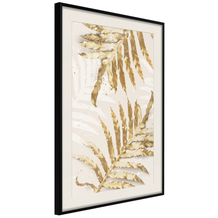 Poster Golden Elegant Leaves - Plants With a Festive Atmosphere 148042 additionalImage 16