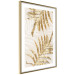 Poster Golden Elegant Leaves - Plants With a Festive Atmosphere 148042 additionalThumb 4