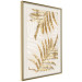 Poster Golden Elegant Leaves - Plants With a Festive Atmosphere 148042 additionalThumb 5