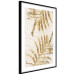 Poster Golden Elegant Leaves - Plants With a Festive Atmosphere 148042 additionalThumb 2