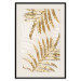 Poster Golden Elegant Leaves - Plants With a Festive Atmosphere 148042 additionalThumb 26